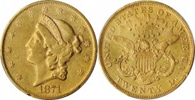 Liberty Head Double Eagle

1871-S Liberty Head Double Eagle. AU-53 (PCGS).

PCGS# 8962. NGC ID: 26AC.

Estimate: $ 1900