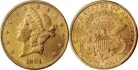 Liberty Head Double Eagle

1884-S Liberty Head Double Eagle. AU-58 (PCGS).

PCGS# 9002. NGC ID: 26BL.

Estimate: $ 2000