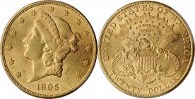 Liberty Head Double Eagle

1905-S Liberty Head Double Eagle. AU-58 (PCGS).

PCGS# 9048. NGC ID: 26D3.

Estimate: $ 1900