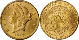 Liberty Head Double Eagle

1907-S Liberty Head Double Eagle. MS-61 (PCGS).

PCGS# 9054. NGC ID: 26D9.

Estimate: $ 1900