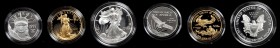 Silver Eagle

Complete 1997-Dated American Eagle Impressions of Liberty Silver, Gold and Platinum Bullion Set. No. 4077. Deep Cameo Proof (Uncertifi...