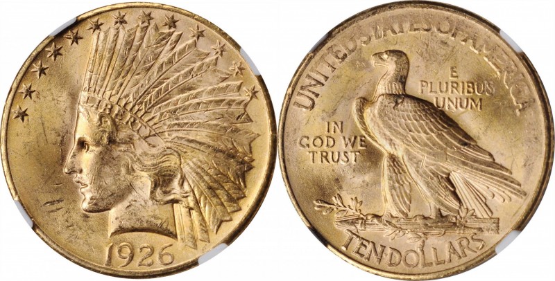 Mint Errors

1926 Indian Eagle--Reverse Struck Thru--MS-62 (NGC).

PCGS# E88...