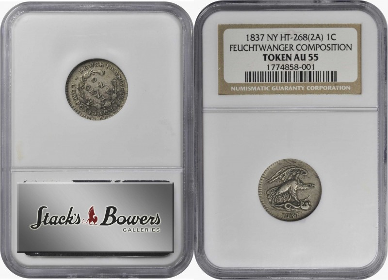 Hard Times Tokens

New York--New York. 1837 Feuchtwanger Cent. HT-268, Low-120...