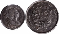 Draped Bust Half Cent

1807 Draped Bust Half Cent. VF-35 (PCGS).

PCGS# 1104.

Estimate: $ 120