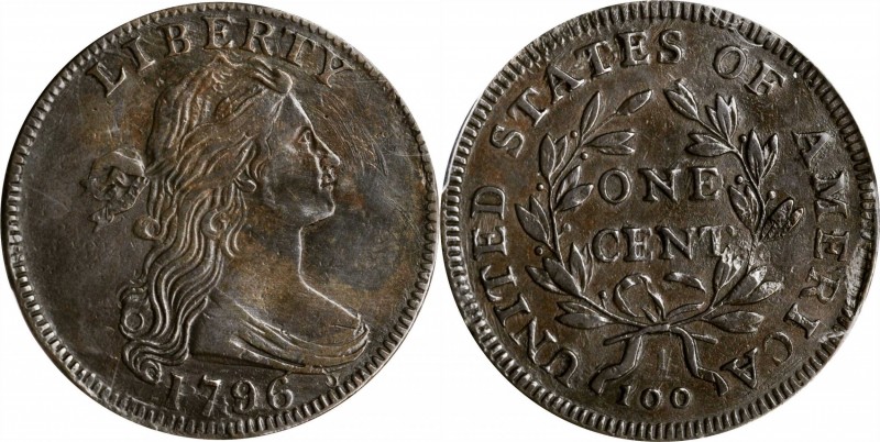 Draped Bust Cent

1796 Draped Bust Cent. S-113. Reverse of 1797. EF Details--R...