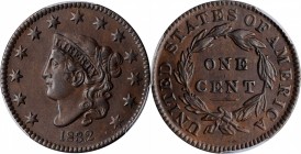 Matron Head Cent

1832 Matron Head Cent. Medium Letters. AU-55 (PCGS). CAC.

PCGS# 1690.

Estimate: $ 750