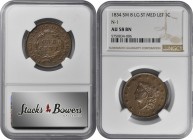 Matron Head Cent

1834 Matron Head Cent. N-1. Small 8, Large Stars, Medium Letters. AU-58 BN (NGC).

PCGS# 37051. NGC ID: 225R.

Estimate: $ 400