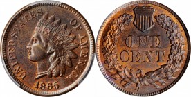 Indian Cent

1865 Indian Cent. Plain 5. MS-64 BN (PCGS).

PCGS# 92082. NGC ID: 227N.

Estimate: $ 250