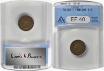 Indian Cent

1866/6 Indian Cent. Snow-2, FS-301. Repunched Date. EF-40 (ANACS).

PCGS# 37447. NGC ID: 227P.

Estimate: $ 100