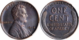 Lincoln Cent

1914-D Lincoln Cent. AU Details--Environmental Damage (PCGS).

PCGS# 2471. NGC ID: 22BH.

Estimate: $ 1200