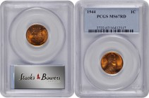 Lincoln Cent

1944 Lincoln Cent. MS-67 RD (PCGS).

PCGS# 2722. NGC ID: 22EA.

Estimate: $ 100