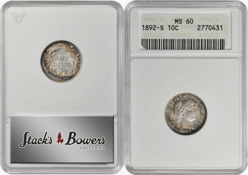 Barber Dime

1892-S Barber Dime. MS-60 (ANACS). OH.

PCGS# 4798. NGC ID: 23D...