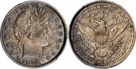 Barber Quarter

1892 Barber Quarter. Type II Reverse. AU-58 (PCGS).

PCGS# 5601. NGC ID: 23XT.

Estimate: $ 150
