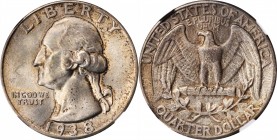 Washington Quarter

1938 Washington Quarter. MS-66 (NGC).

PCGS# 5806. NGC ID: 244N.

Estimate: $ 200