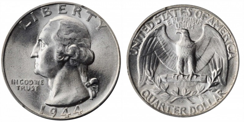 Washington Quarter

1944-S Washington Quarter. MS-66 (PCGS).

PCGS# 5826. NG...