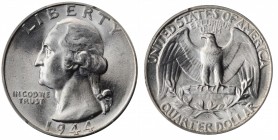 Washington Quarter

1944-S Washington Quarter. MS-66 (PCGS).

PCGS# 5826. NGC ID: 245A.

Estimate: $ 75