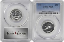 Washington Quarter

1952 Washington Quarter. Proof-67 (PCGS).

PCGS# 5984. NGC ID: 248X.

Estimate: $ 50