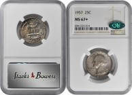 Washington Quarter

1957 Washington Quarter. MS-67+ (NGC). CAC.

PCGS# 5862. NGC ID: 246D.

Estimate: $ 400