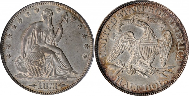 Liberty Seated Half Dollar

1873 Liberty Seated Half Dollar. Arrows. AU-55 (PC...