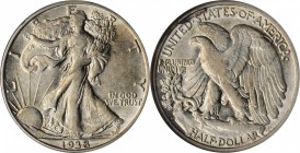 Walking Liberty Half Dollar

1938-D Walking Liberty Half Dollar. AU-50 (NGC).

PCGS# 6605. NGC ID: 24RV.

Estimate: $ 450