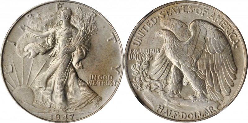 Walking Liberty Half Dollar

1947 Walking Liberty Half Dollar. MS-66+ (NGC). C...