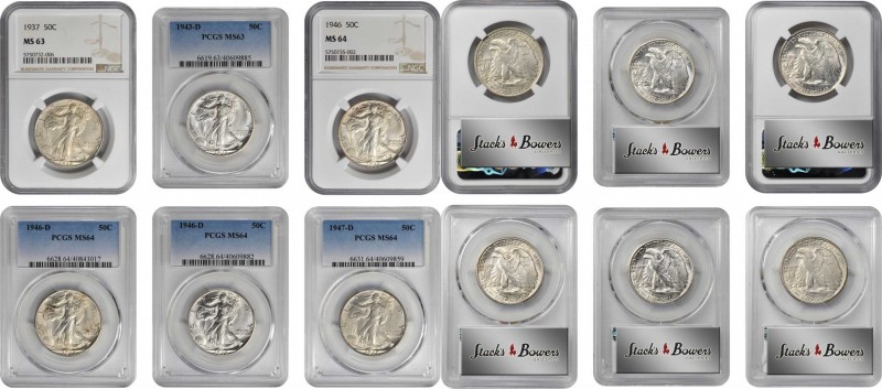 Walking Liberty Half Dollar

Lot of (6) Certified Choice Mint State Walking Li...
