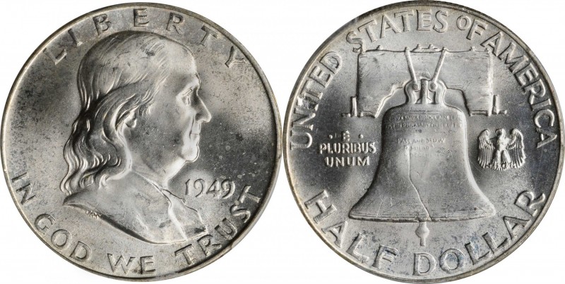 Franklin Half Dollar

1949 Franklin Half Dollar. MS-65 FBL (PCGS).

PCGS# 86...