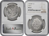 Morgan Silver Dollar

1878 Morgan Silver Dollar. 8 Tailfeathers. VAM-1. Spear Point. MS-63 (NGC).

PCGS# 133784. NGC ID: 253H.

Estimate: $ 175