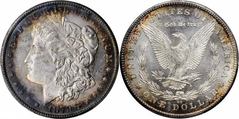 Morgan Silver Dollar

1878-CC Morgan Silver Dollar. MS-63 (PCGS).

PCGS# 708...
