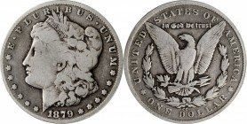 Morgan Silver Dollar

1879-CC Morgan Silver Dollar. Clear CC. VG-8 (ANACS).

PCGS# 7086. NGC ID: 253T.

Estimate: $ 125