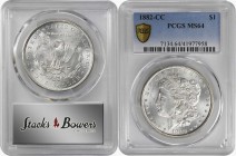 Morgan Silver Dollar

1882-CC Morgan Silver Dollar. MS-64 (PCGS).

PCGS# 7134. NGC ID: 254B.

Estimate: $ 250