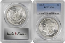 Morgan Silver Dollar

1882-S Morgan Silver Dollar. MS-66 (PCGS).

PCGS# 7140. NGC ID: 254F.

Estimate: $ 150