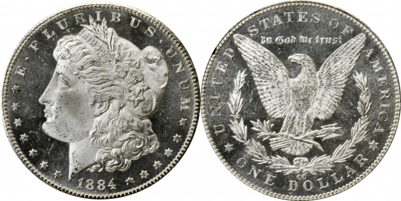 Morgan Silver Dollar

1884-CC GSA Morgan Silver Dollar. MS-65 PL (NGC).

The...