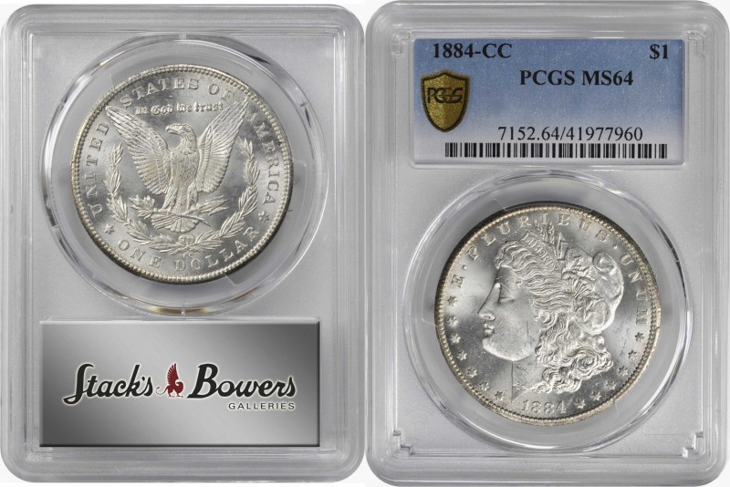 Morgan Silver Dollar

1884-CC Morgan Silver Dollar. MS-64 (PCGS).

PCGS# 715...