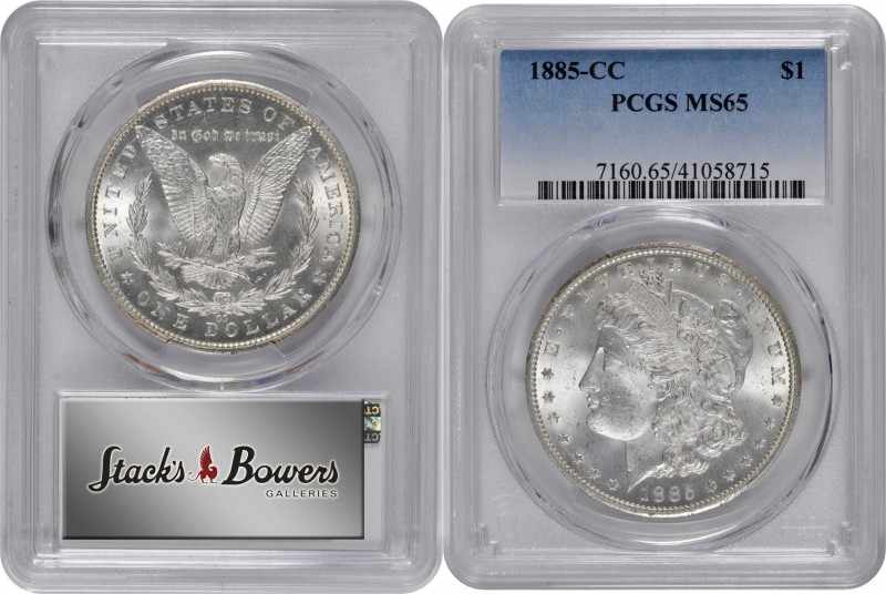 Morgan Silver Dollar

1885-CC Morgan Silver Dollar. MS-65 (PCGS).

PCGS# 716...