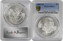 Morgan Silver Dollar

1885-CC Morgan Silver Dollar. MS-64+ (PCGS).

PCGS# 7160. NGC ID: 254S.

Estimate: $ 600