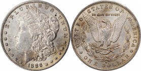Morgan Silver Dollar

1886-S Morgan Silver Dollar. AU-58 (PCGS).

PCGS# 7170. NGC ID: 254X.

Estimate: $ 200