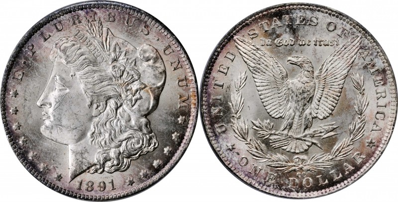 Morgan Silver Dollar

1891-CC Morgan Silver Dollar. MS-62 (PCGS).

PCGS# 720...