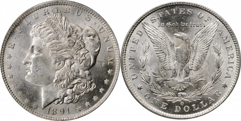 Morgan Silver Dollar

1891-O Morgan Silver Dollar. MS-63 (PCGS).

PCGS# 7208...