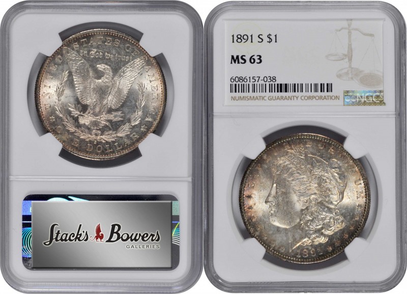 Morgan Silver Dollar

1891-S Morgan Silver Dollar. MS-63 (NGC).

PCGS# 7210....