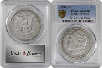 Morgan Silver Dollar

1892-CC Morgan Silver Dollar. VF Details--Scrape (PCGS).

PCGS# 7214. NGC ID: 255M.

Estimate: $ 200