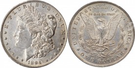 Morgan Silver Dollar

1894-O Morgan Silver Dollar. AU-55 (PCGS).

PCGS# 7230. NGC ID: 255W.

Estimate: $ 350