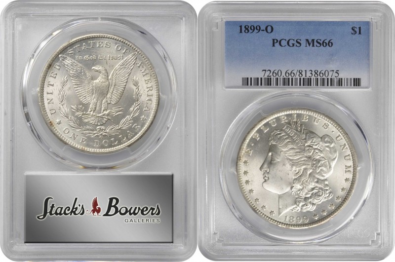 Morgan Silver Dollar

1899-O Morgan Silver Dollar. MS-66 (PCGS).

PCGS# 7260...