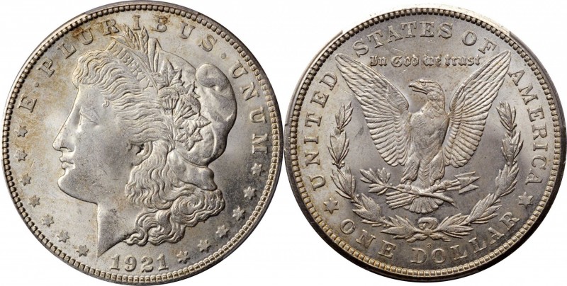Morgan Silver Dollar

1921-S Morgan Silver Dollar. MS-64 (PCGS).

PCGS# 7300...