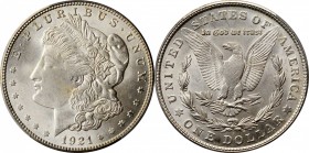 Morgan Silver Dollar

1921-S Morgan Silver Dollar. MS-64 (PCGS).

PCGS# 7300. NGC ID: 256Z.

Estimate: $ 150