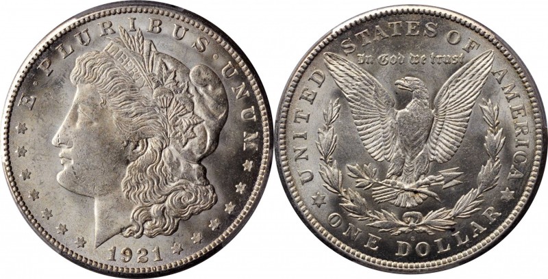 Morgan Silver Dollar

1921-S Morgan Silver Dollar. MS-63 (PCGS).

PCGS# 7300...