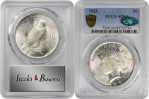 Peace Silver Dollar

1923 Peace Silver Dollar. MS-66 (PCGS). CAC.

PCGS# 7360. NGC ID: 257F.

Estimate: $ 300