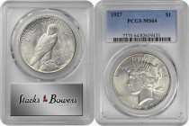 Peace Silver Dollar

1927 Peace Silver Dollar. MS-64 (PCGS).

PCGS# 7370. NGC ID: 257S.

Estimate: $ 300