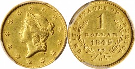 Gold Dollar

1849-O Gold Dollar. AU Details--Cleaned (PCGS).

PCGS# 7508. NGC ID: 25BE.

Estimate: $ 250