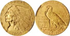 Indian Quarter Eagle

1908 Indian Quarter Eagle. MS-65 (PCGS).

PCGS# 7939. NGC ID: 288Y.

Estimate: $ 2200